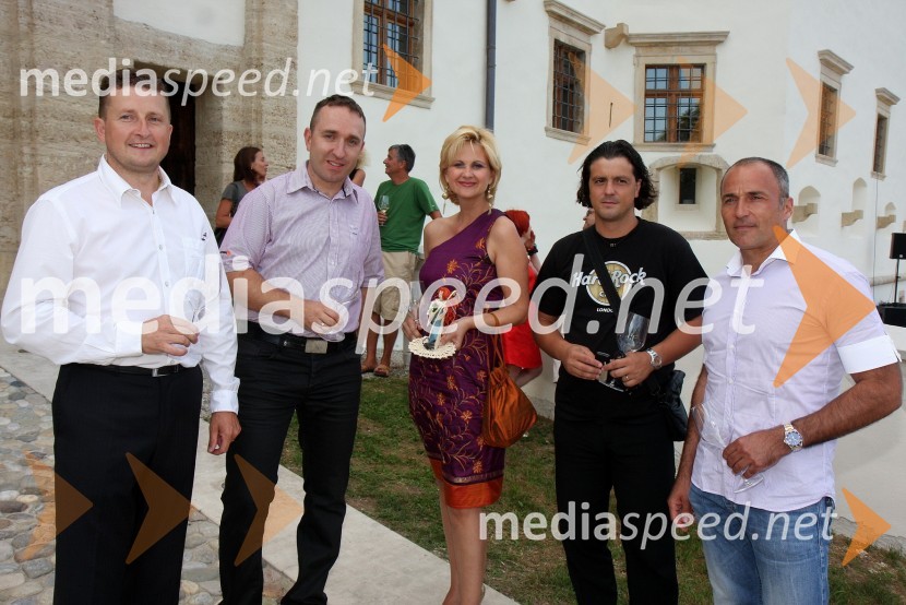 Danilo Steyer, vinogradništvo Steyer vina, Borut Cvetko, Mediaspeed, mag. Norma Bale, direktorica Kultprotura, Zlatko Zahovič, športni direktor NK Maribor in Darko Milanič, trener NK MariborSalon Traminec 2010
