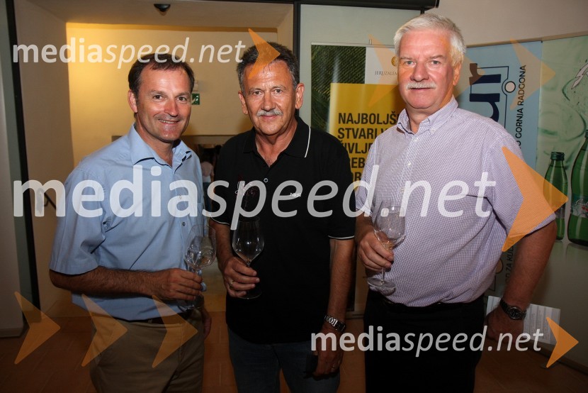 Dr. Alexander Majcan, okrajni glavar Bad Radkersburga, Anton Kampuš, župan občine Gornja Radgona in ...Salon Traminec 2010