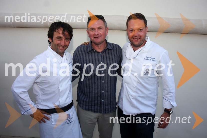 Tomaž Kavčič, restavracija Pri Lojzetu (dvorec Zemono), Matjaž Kek, selektor slovenske nogometne reprezentance in Gašpar Čarman, Gostilna pri DaniluSalon Traminec 2010