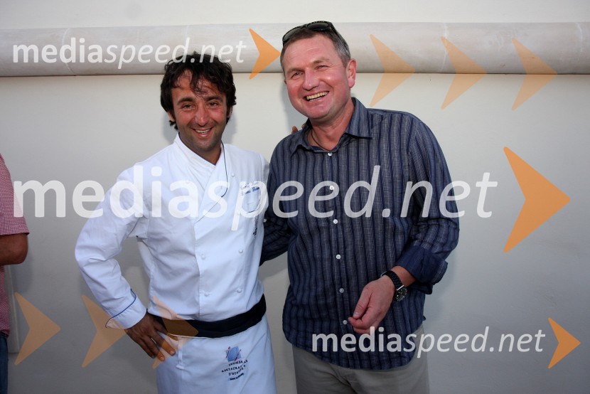 Tomaž Kavčič, restavracija Pri Lojzetu (dvorec Zemono) in Matjaž Kek, selektor slovenske nogometne reprezentanceSalon Traminec 2010