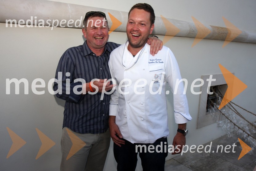 Matjaž Kek, selektor slovenske nogometne reprezentance in Gašpar Čarman, Gostilna pri DaniluSalon Traminec 2010