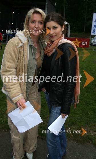 Branka Breznik, producentka televizije RTS in Natalija Bratkovič, voditeljica televizije RTS10 let televizije RTS Maribor