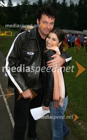 Simon, Duo Platin in Natalija Bratkovič, voditeljica televizije RTS10 let televizije RTS Maribor