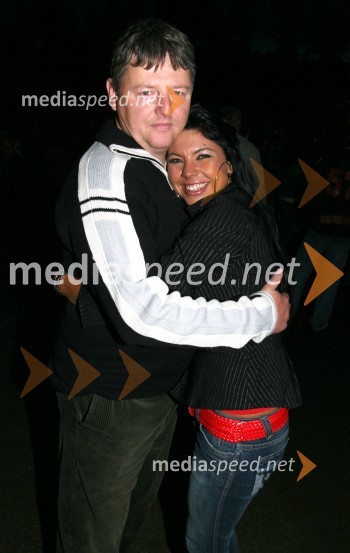 Andrej Cvetežar, lastnik licence za Miss Sport International in njegova hčerka Martina Cvetežar, Miss Maribora in pevka10 let televizije RTS Maribor