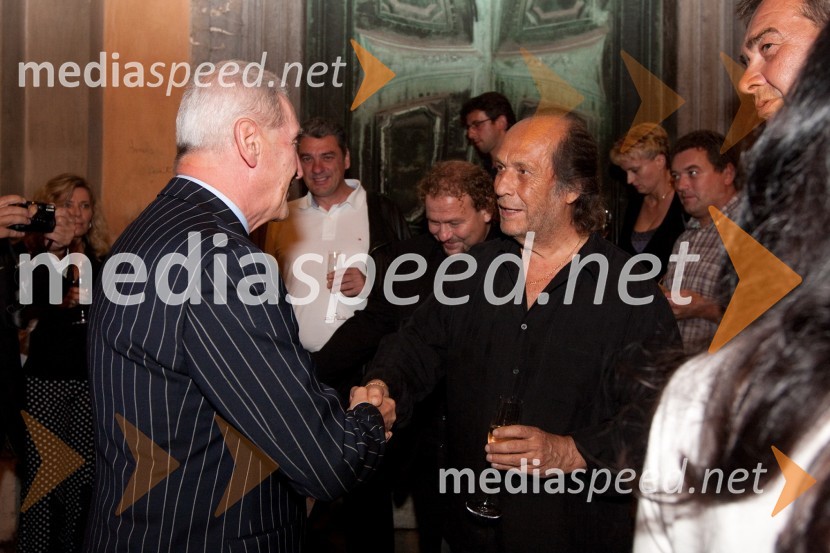 Aleš Čerin, podžupan Mestne občine Ljubljana in Paco de Lucia, kitaristPaco de Lucia zaključil Festival Ljubljana 2010