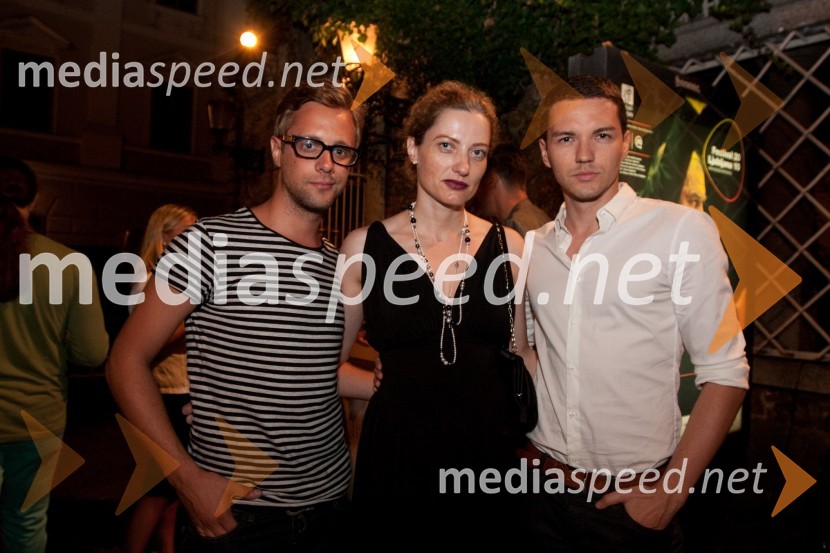 Aljoša Krošlin Grlj, odgovorni urednik priloge Magnet, Hermina Kovačič, urednica Diners Club Magazine in Mare Bačnar, moderator na Radio 1Paco de Lucia zaključil Festival Ljubljana 2010