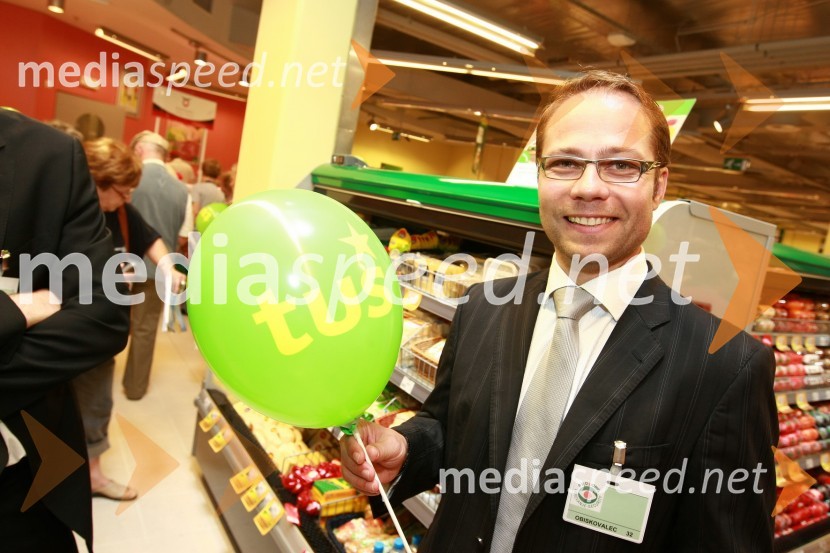 Matjaž Zadravec, direktor holdinga TušTržnica Maribor, odprtje osrednjega pokritega dela mariborske tržnice