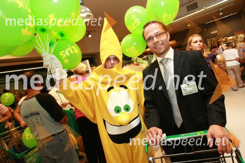 Matjaž Zadravec, direktor holdinga TušTržnica Maribor, odprtje osrednjega pokritega dela mariborske tržnice