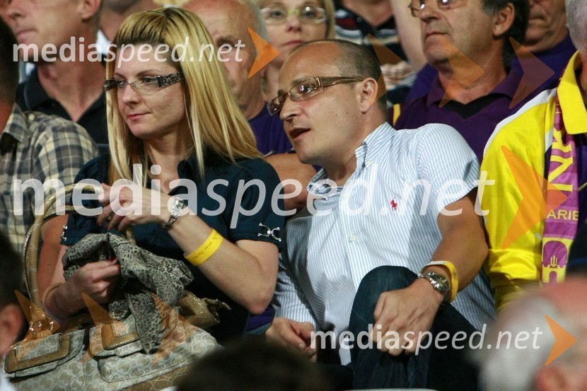 Gregor Jeza, nekdanji predsednik uprave Casino Mond Šentilj in njegova punca KatjaNK Maribor - Palermo, 4. krog kvalifikacij za Ligo Europa, povratna tekma