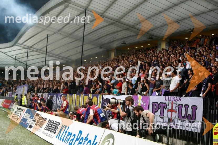 Navijači ( Viole) NK MariborNK Maribor - Palermo, 4. krog kvalifikacij za Ligo Europa, povratna tekma