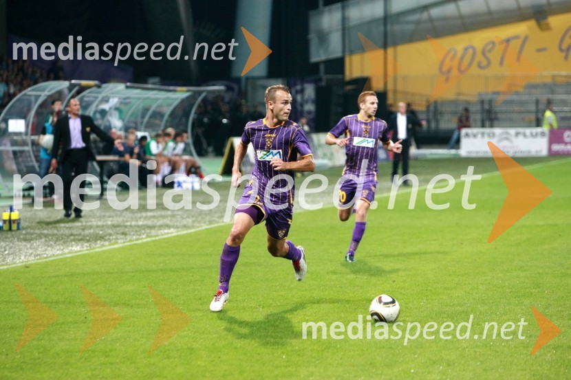 Dalibor Volaš, nogometaš NK Maribor in Aleš Mertelj nogometaš NK MariborNK Maribor - Palermo, 4. krog kvalifikacij za Ligo Europa, povratna tekma