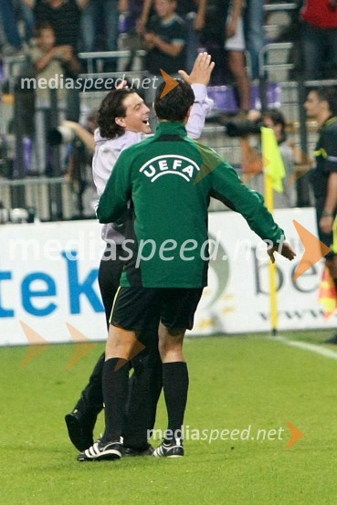 Zlatko Zahovič, športni direktor NK Maribor in ...NK Maribor - Palermo, 4. krog kvalifikacij za Ligo Europa, povratna tekma