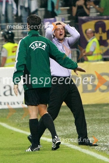 Zlatko Zahovič, športni direktor NK Maribor in ...NK Maribor - Palermo, 4. krog kvalifikacij za Ligo Europa, povratna tekma
