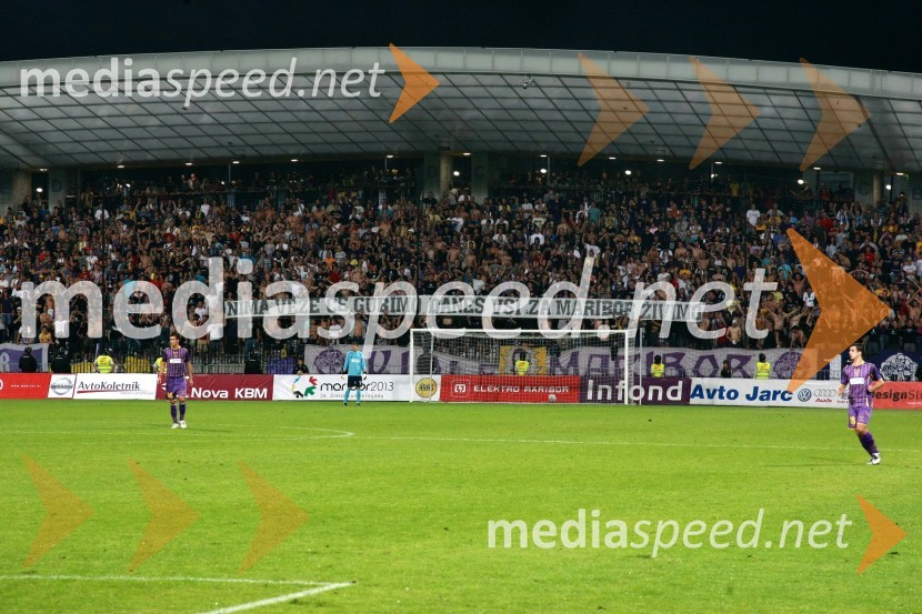 Navijači NK Maribora- VioleNK Maribor - Palermo, 4. krog kvalifikacij za Ligo Europa, povratna tekma