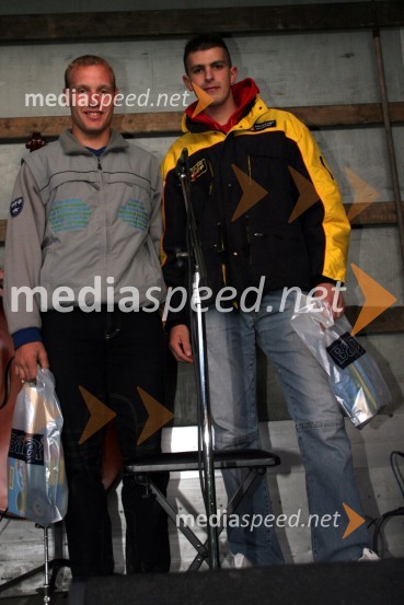 Damjan Smrekar in Miha Špindler (Slovenija)MOTOKROS, 4. dirka za evropsko prvenstvo do 250 ccm