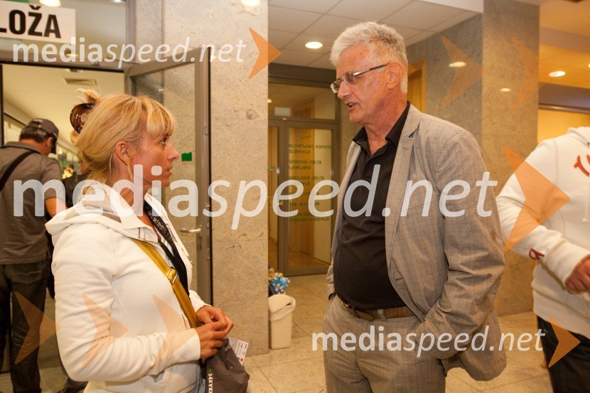 Barbra Jermann, urednica revije Lady in Pavel Gantar, predsednik Državnega zbora Republike Slovenije24ever, poslovilna tekma Tomaža Vnuka