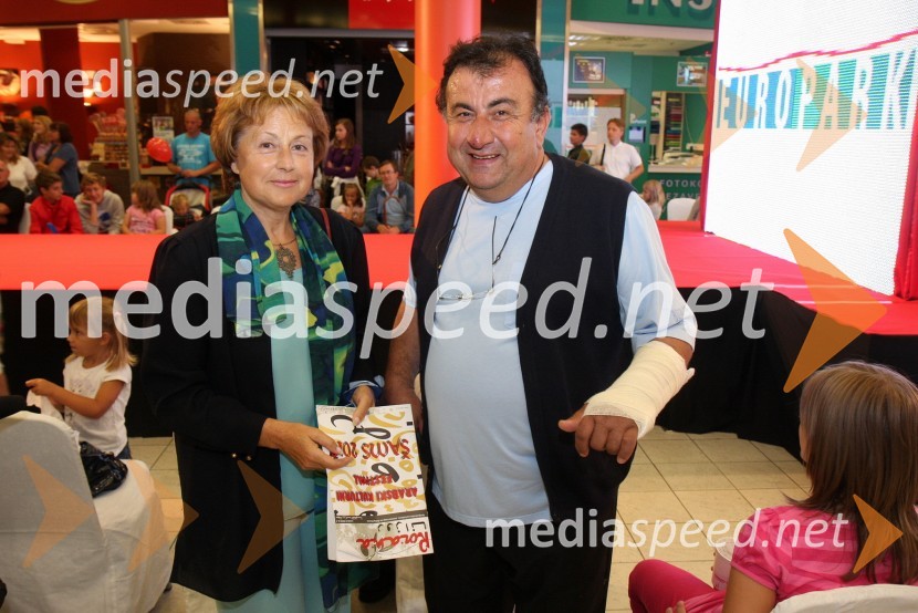 Melita Cimerman, kandidatka za županjo Mestne občine Maribor in dr. Melqart Mohamad Berro, Mestni svetnik MOMEuropark praznuje 10 let, modna revija