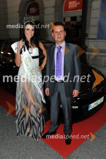 Sandra Adam, Miss Slovenije 2010 in Marko Kajfež, Hyundai Avto Trade SlovenijaMiss Slovenije 2010, finale