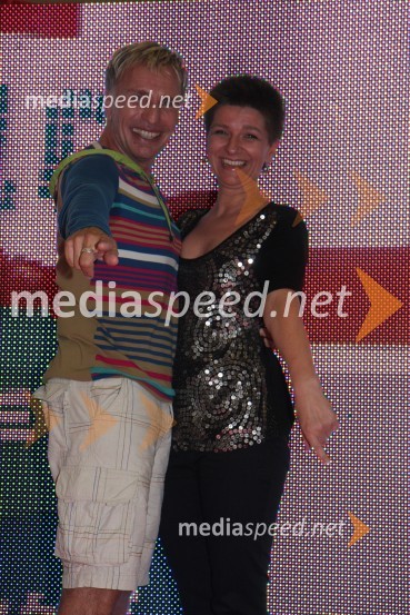 Igor Jelen Iggy, lastnik plesnega studia Igen in Petra Romih, vodja marketinga v EuroparkuEuropark praznuje 10 let, modna revija