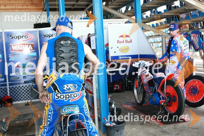 Tomasz Gollob (Poljska) in Jason Crump (Avstralija)Speedway, SGP 2010, VN Hrvaške  2010