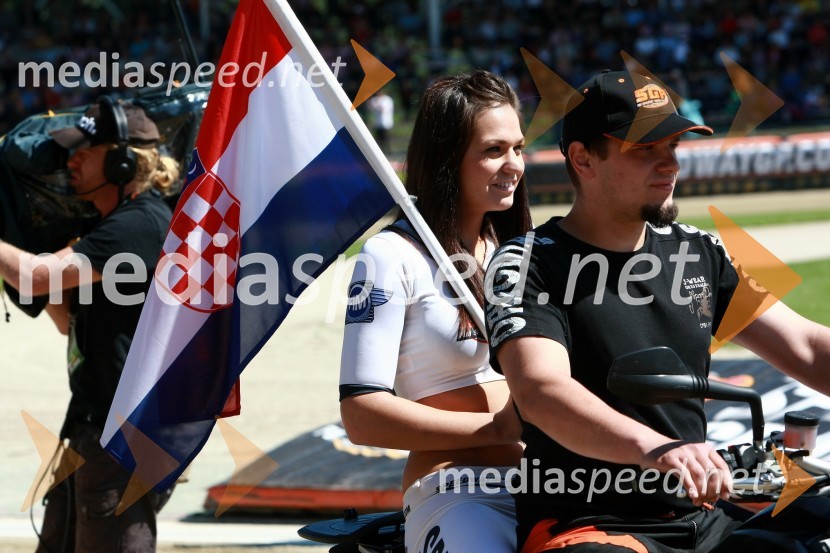 Dina Brežnjak, štartna deklica in ...Speedway, SGP 2010, VN Hrvaške  2010