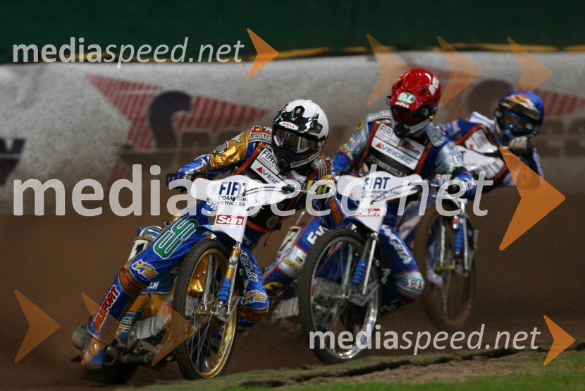 Tony Rickardsson (Švedska) in Tomasz Gollob (Poljska)SPEEDWAY GRAND PRIX, VN Velike Britanije 2006, dirka