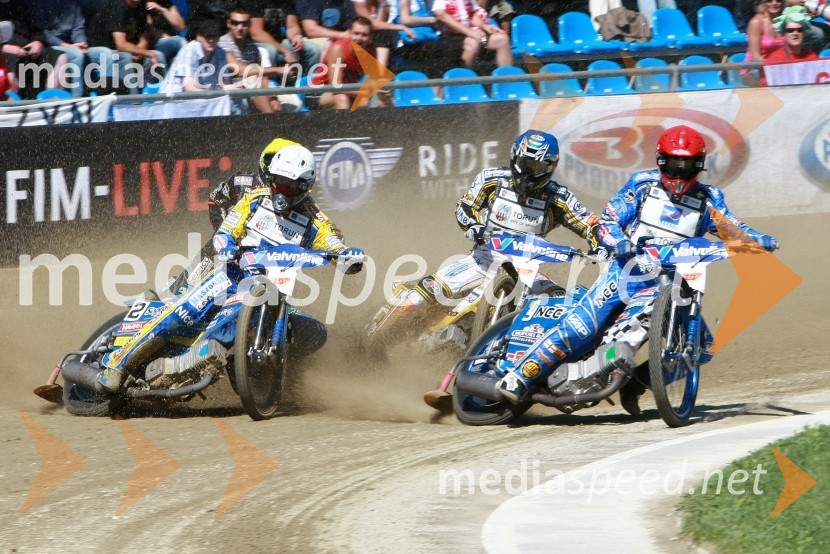Tomasz Gollob (Poljska), Tai Woffinden (Velika Britanija), Hans Andersen (Danska) in Friderik Lindgren (Švedska)Speedway, SGP 2010, VN Hrvaške  2010