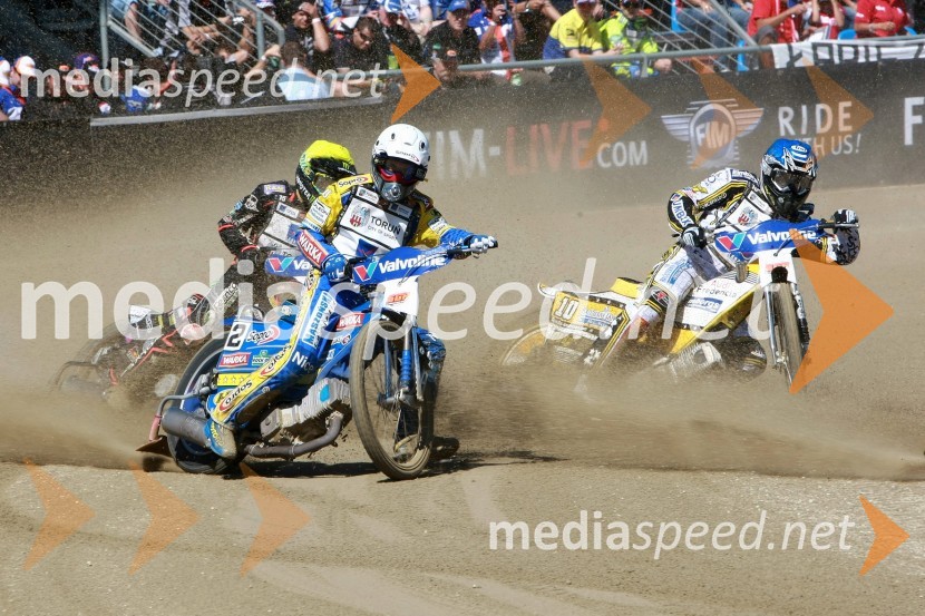 Tomasz Gollob (Poljska), Tai Woffinden (Velika Britanija) in Hans Andersen (Danska)Speedway, SGP 2010, VN Hrvaške  2010