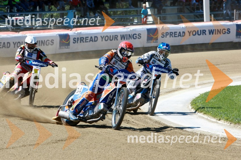 Chris Harris (Velika Britanija), Magnus Zetterstrom (Švedska) in Jurica Pavlic (Hrvaška)Speedway, SGP 2010, VN Hrvaške  2010