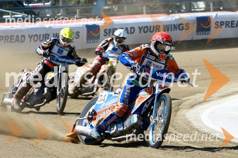 Chris Harris (Velika Britanija), Andreas Jonsson (Švedska) in Magnus Zetterstrom (Švedska)Speedway, SGP 2010, VN Hrvaške  2010