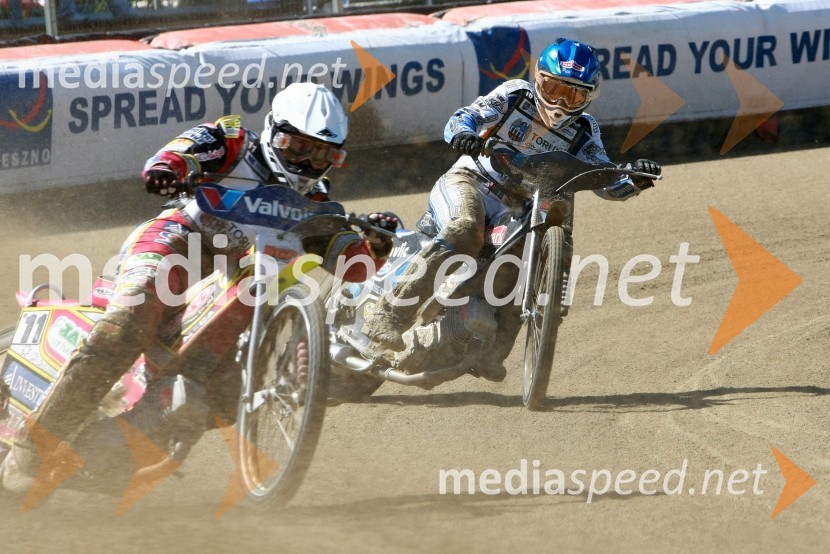 Magnus Zetterstrom (Švedska) in Jurica Pavlic (Hrvaška)Speedway, SGP 2010, VN Hrvaške  2010