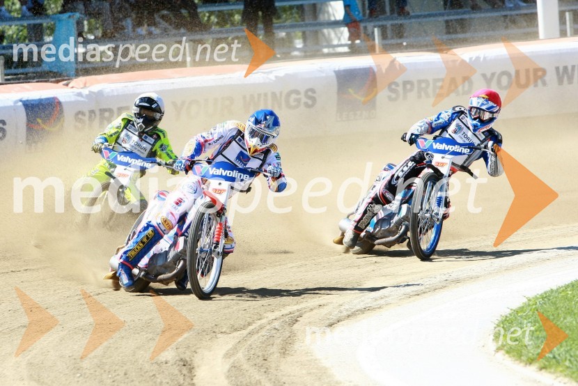 Jason Crump (Avstralija), Kenneth Bjerre (Danska) in Davey Watt (Avstralija)Speedway, SGP 2010, VN Hrvaške  2010