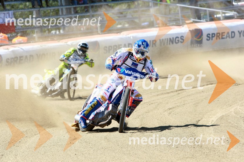 Jason Crump (Avstralija) in Kenneth Bjerre (Danska)Speedway, SGP 2010, VN Hrvaške  2010
