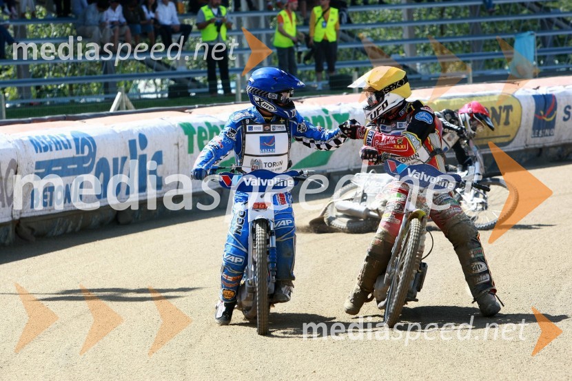 Friderik Lindgren (Švedska) in Magnus Zetterstrom (Švedska)Speedway, SGP 2010, VN Hrvaške  2010