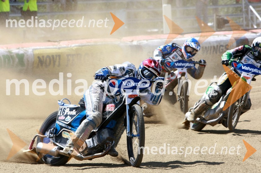 Jurica Pavlic (Hrvaška), Davey Watt (Avstralija) in Greg Hancock (ZDA)Speedway, SGP 2010, VN Hrvaške  2010