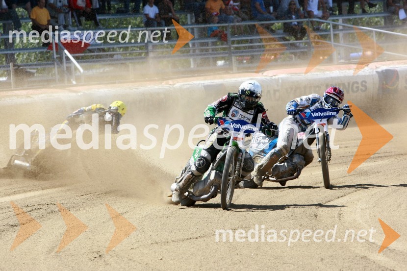Tomasz Gollob (Poljska), Greg Hancock (ZDA) in Jurica Pavlic (Hrvaška)Speedway, SGP 2010, VN Hrvaške  2010