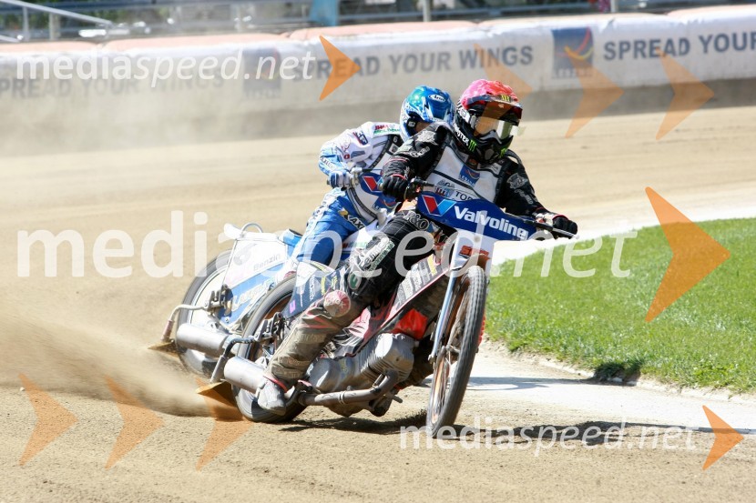 Tai Woffinden (Velika Britanija) in Nicki Pedersen (Danska)Speedway, SGP 2010, VN Hrvaške  2010