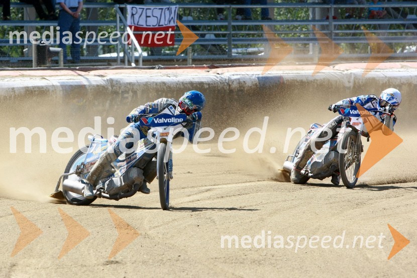 Rune Holta (Poljska) in Davey Watt (Avstralija)Speedway, SGP 2010, VN Hrvaške  2010