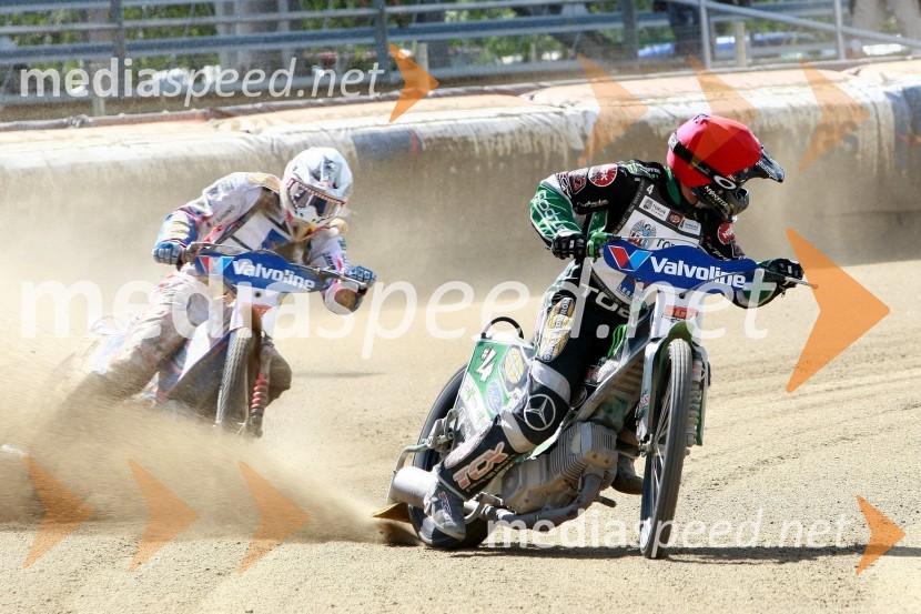 Jason Crump (Avstralija) in Greg Hancock (ZDA)Speedway, SGP 2010, VN Hrvaške  2010