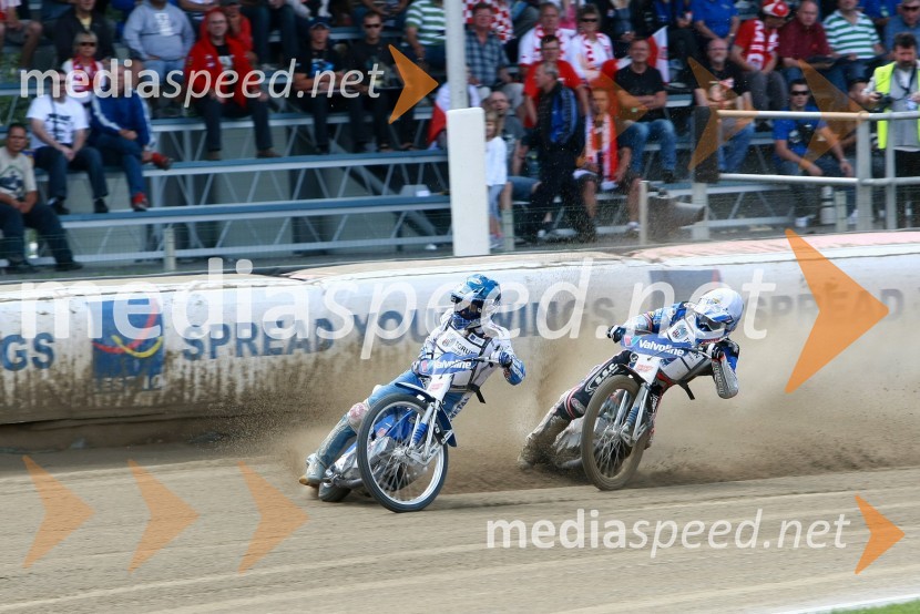 Nicki Pedersen (Danska) in Davey Watt (Avstralija)Speedway, SGP 2010, VN Hrvaške  2010