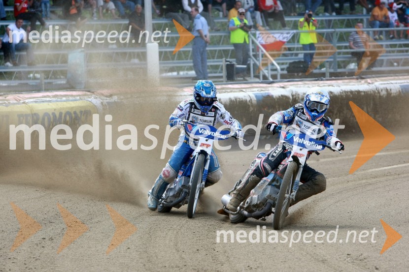 Nicki Pedersen (Danska) in Davey Watt (Avstralija)Speedway, SGP 2010, VN Hrvaške  2010