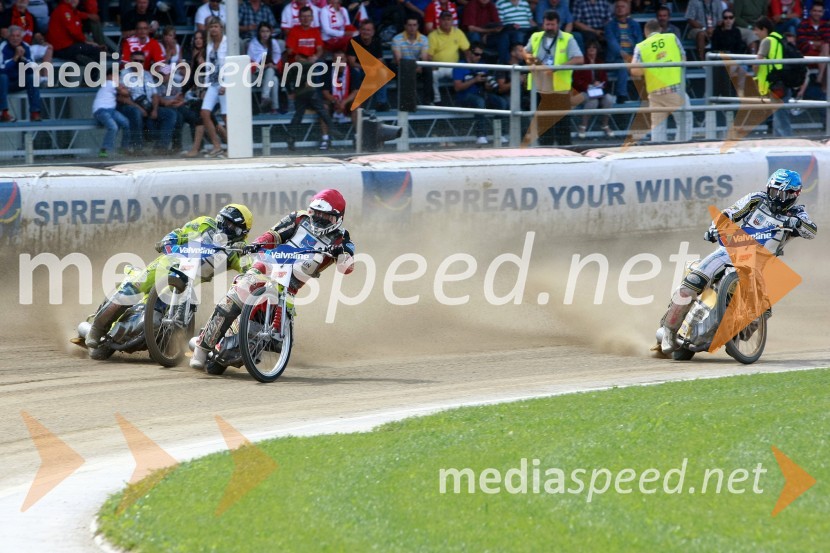 Kenneth Bjerre (Danska), Magnus Zetterstrom (Švedska) in Hans Andersen (Danska)Speedway, SGP 2010, VN Hrvaške  2010