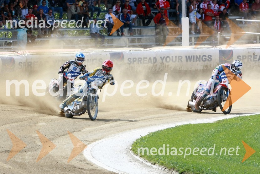 Andreas Jonsson (Švedska), Tomasz Gollob (Poljska) in Matija Duh (Slovenija)Speedway, SGP 2010, VN Hrvaške  2010