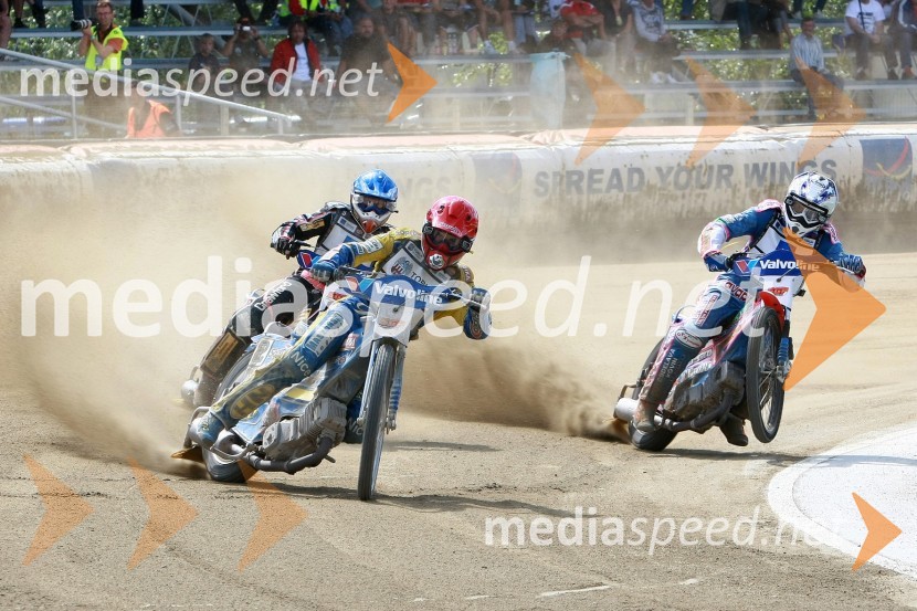 Tomasz Gollob (Poljska), Andreas Jonsson (Švedska) in Matija Duh (Slovenija)Speedway, SGP 2010, VN Hrvaške  2010