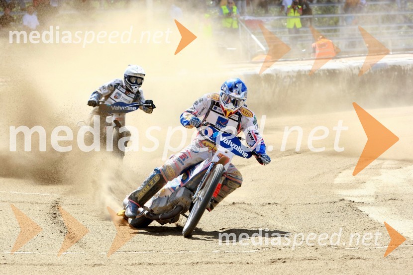 Jason Crump (Avstralija) in Jurica Pavlic (Hrvaška)Speedway, SGP 2010, VN Hrvaške  2010