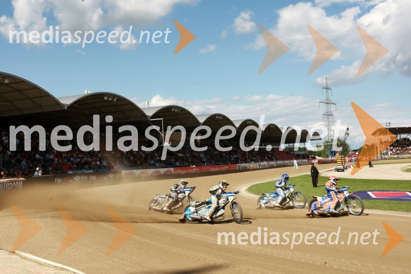 Chris Holder (Avstralija), Jaroslaw Hampel (Poljska), Friderik Lindgren (Švedska) in Chris Harris (Velika Britanija)Speedway, SGP 2010, VN Hrvaške  2010