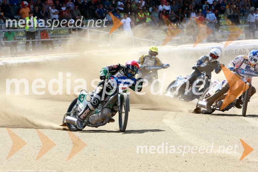 Greg Hancock (ZDA), Tomasz Gollob (Poljska), Rune Holta (Poljska) in Jason Crump (Avstralija)Speedway, SGP 2010, VN Hrvaške  2010