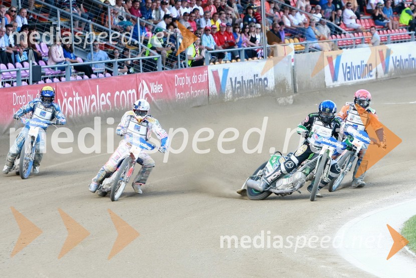 Friderik Lindgren (Švedska), Jason Crump (Avstralija), Greg Hancock (ZDA) in Chris Harris (Velika Britanija)Speedway, SGP 2010, VN Hrvaške  2010