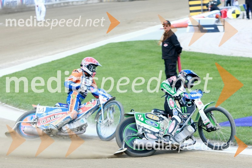 Chris Harris (Velika Britanija) in Greg Hancock (ZDA)Speedway, SGP 2010, VN Hrvaške  2010