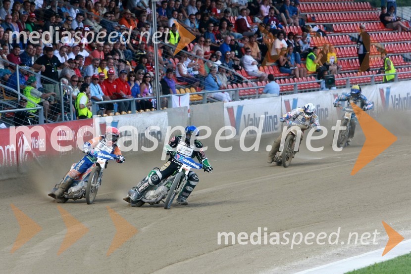 Chris Harris (Velika Britanija), Greg Hancock (ZDA), Jason Crump (Avstralija) in Friderik Lindgren (Švedska)Speedway, SGP 2010, VN Hrvaške  2010